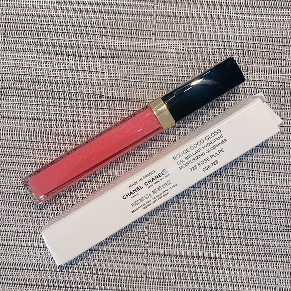 CHANEL Makeup Chanel Rouge Coco Gloss 728 Rose Pulpe Full Size